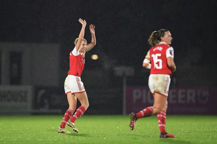 Framed Print : Arsenal Women's Super League: Leah Williamson Scores Fourth Goal Against Reading Framed Print : Arsenal Women's Super League: Leah Williamson Scores Fourth Goal Against Reading