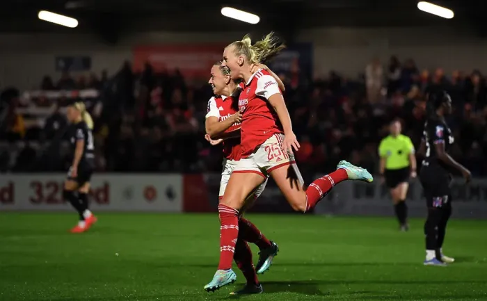 Framed Print : Arsenal Women's Super League: Stina Blackstenius Scores Second Goal Against West Ham United Framed Print : Arsenal Women's Super League: Stina Blackstenius Scores Second Goal Against West Ham United