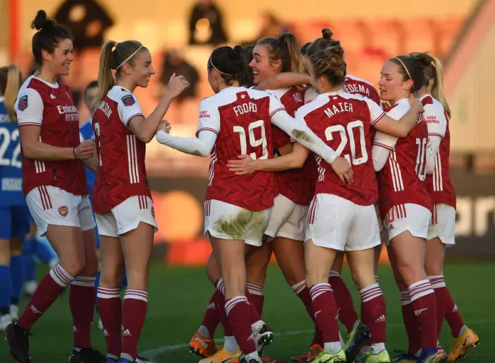 Framed Print : Arsenal Women's Super League Victory: Jill Roord Scores Second Goal Against Birmingham City Framed Print : Arsenal Women's Super League Victory: Jill Roord Scores Second Goal Against Birmingham City