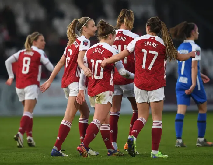 Framed Print : Arsenal Women's Super League Victory: Kim Little Scores Third Goal Against Birmingham City