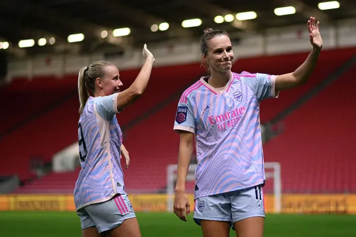 Framed Print : Arsenal Women's Super League Victory: Unforgettable Celebration of Mead and Miedema Framed Print : Arsenal Women's Super League Victory: Unforgettable Celebration of Mead and Miedema