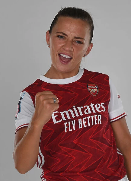 Arsenal Women's Team 2020-21: Katie McCabe at Arsenal Women's Photocall
