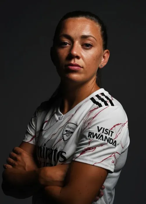 Framed Print : Arsenal Women's Team 2020-21: Katie McCabe at Arsenal Women's Photocall
