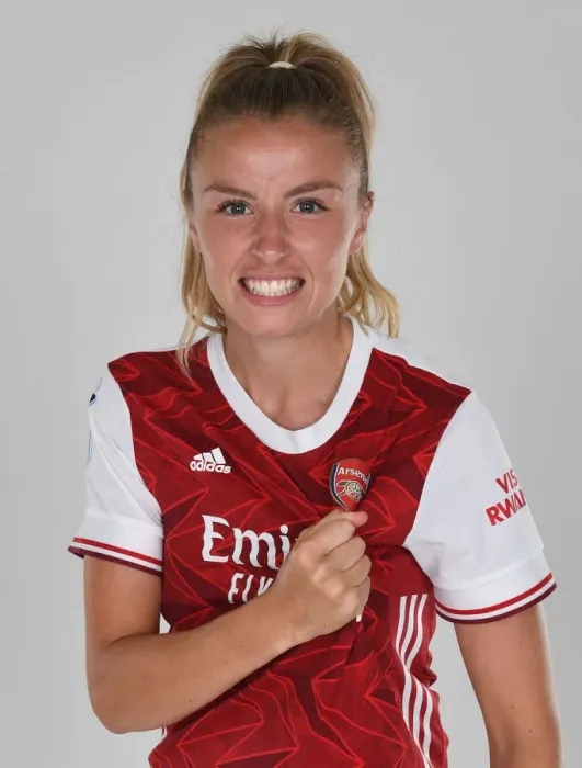 Framed Print : Arsenal Women's Team 2020-21: Leah Williamson at Arsenal Photocall