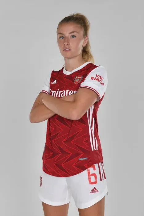 Framed Print : Arsenal Women's Team 2020-21: Leah Williamson at Arsenal Womens Photocall