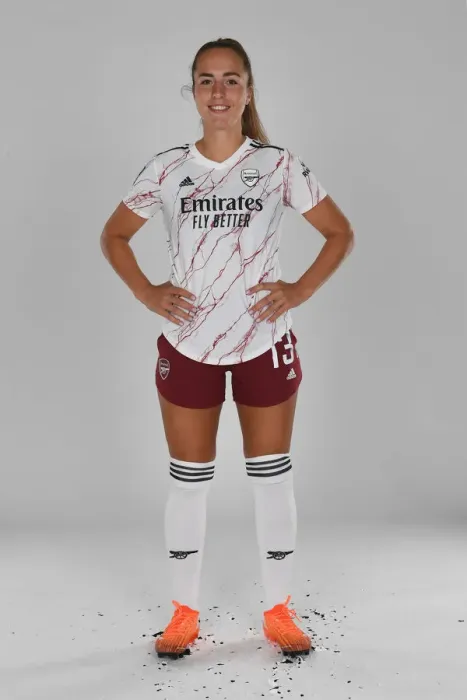 Framed Print : Arsenal Women's Team 2020-21: Lia Walti at Arsenal Womens Photocall