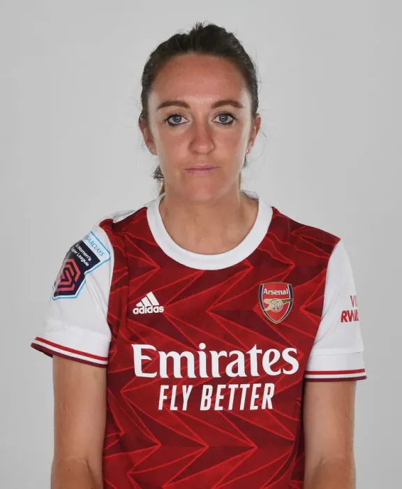 Framed Print : Arsenal Women's Team 2020-21: Lisa Evans at Arsenal Photocall