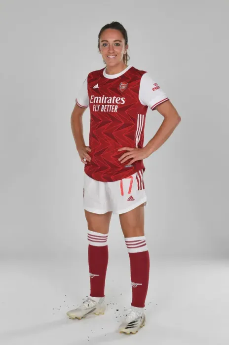 Framed Print : Arsenal Women's Team 2020-21: Lisa Evans at Arsenal Photocall