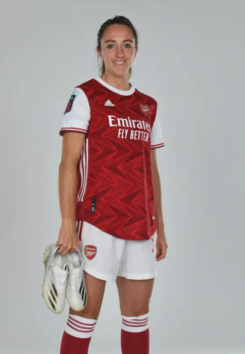 Framed Print : Arsenal Women's Team 2020-21: Lisa Evans at Arsenal Womens Photocall