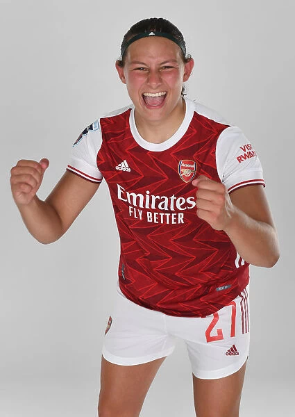 Arsenal Women's Team 2020-21: Melisa Filis at Arsenal Womens Photocall