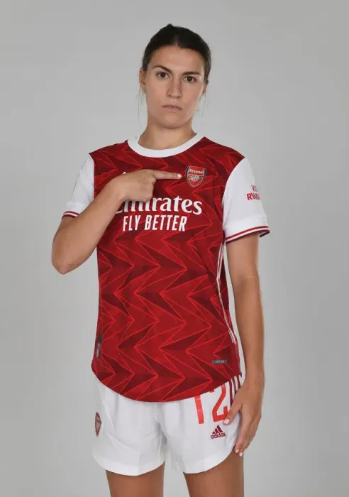 Framed Print : Arsenal Women's Team 2020-21: Steph Catley at Arsenal Womens Photocall