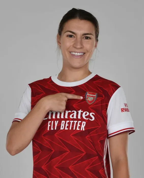 Framed Print : Arsenal Women's Team 2020-21: Steph Catley at Photocall