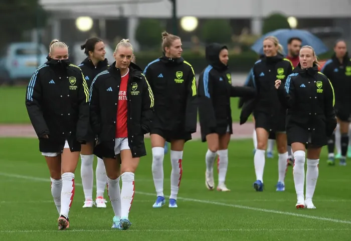 Framed Print : Arsenal Women's Team 2023-24: Frida Maanum and Stina Blackstenius Lead the Squad Framed Print : Arsenal Women's Team 2023-24: Frida Maanum and Stina Blackstenius Lead the Squad