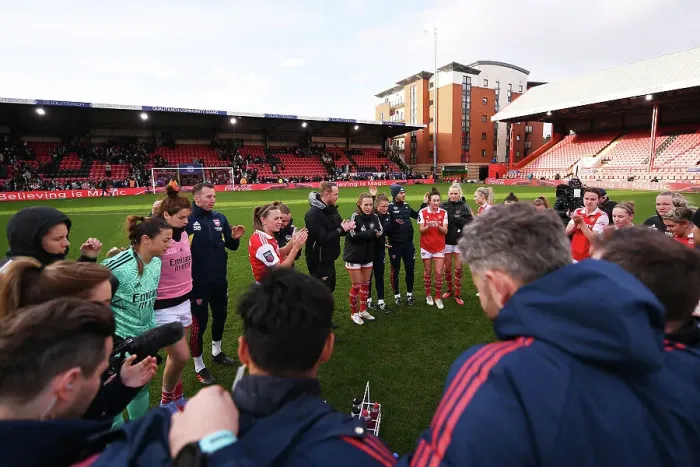 Framed Print : Arsenal Women's Team Celebrate Victory Over Tottenham Hotspur in FA WSL Match Framed Print : Arsenal Women's Team Celebrate Victory Over Tottenham Hotspur in FA WSL Match