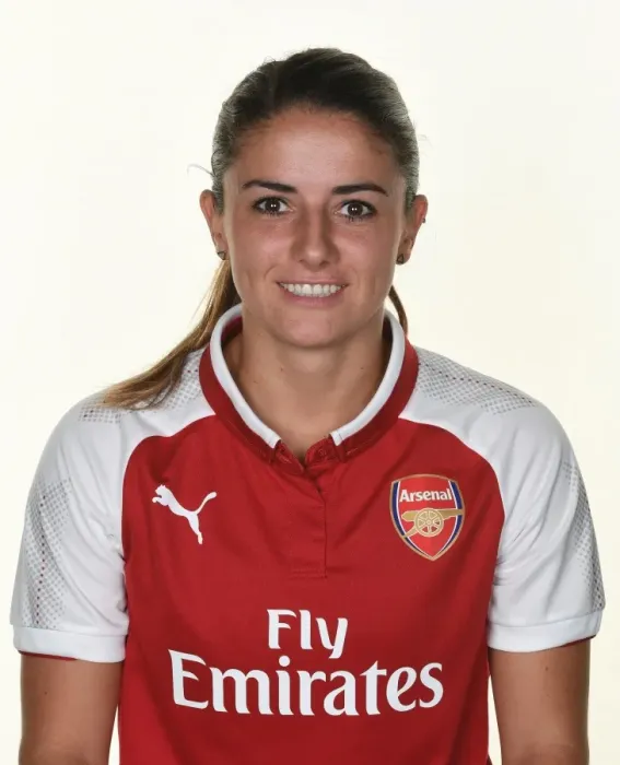 Framed Print : Arsenal Women's Team: Danielle van de Donk at 2017 Photocall