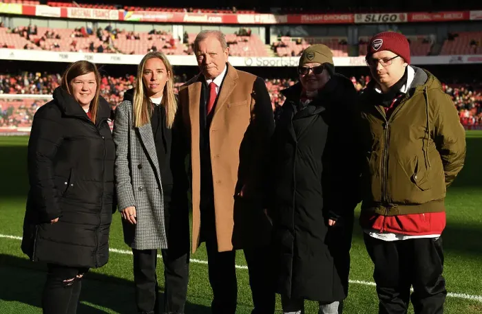 Framed Print : Arsenal Women's Team Honors Jordan Nobbs and Vic Akers with Awards Against Chelsea in FA Women's Super League