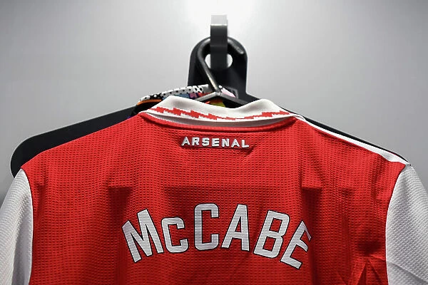 Arsenal Women's Team: Katie McCabe's Detailed Shirt View Ahead of Arsenal vs West Ham United (2022-23)