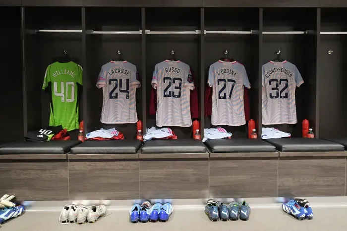 Framed Print : Arsenal Women's Team: Pre-Match Preparation vs. Bristol City (Barclays Women's Super League, 2023-24) Framed Print : Arsenal Women's Team: Pre-Match Preparation vs. Bristol City (Barclays Women's Super League, 2023-24)