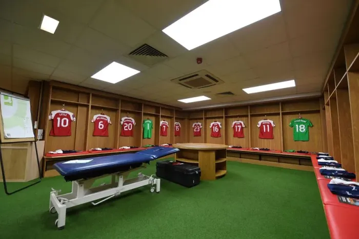 Framed Print : Arsenal Women's Team: Preparing in the Changing Room for the FA WSL Continental Cup Final against Manchester City Framed Print : Arsenal Women's Team: Preparing in the Changing Room for the FA WSL Continental Cup Final against Manchester City