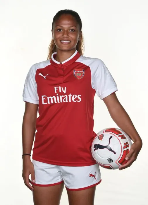 Framed Print : Arsenal Women's Team: Taylor Hinds at 2017 Photocall