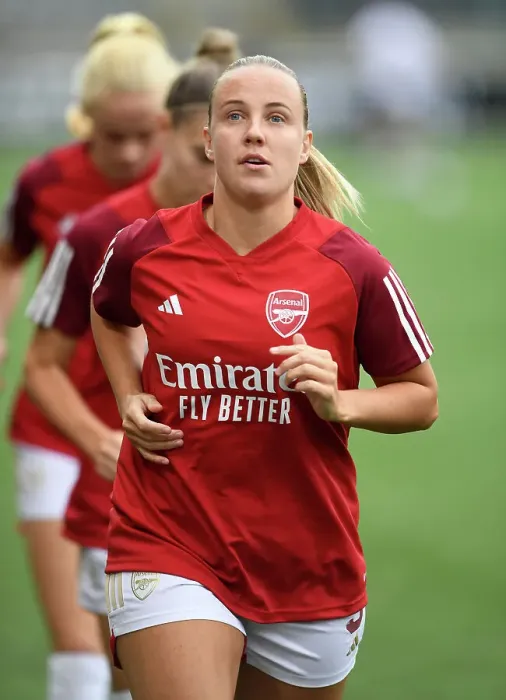 Framed Print : Arsenal Women's Team Training Before UEFA Champions League Match Against Linkoping FC in Sweden (September 2023)