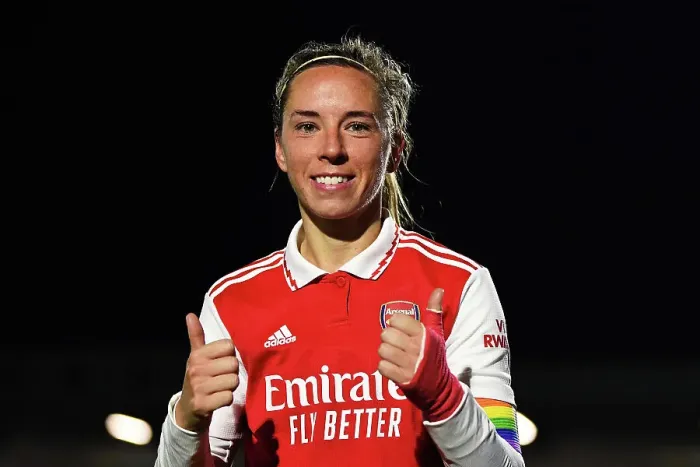 Framed Print : Arsenal Women's Triumph: Jordan Nobbs Celebrates Victory Over West Ham United in FA WSL