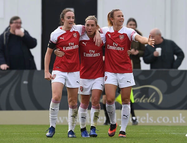 Arsenal Women's Triumph: Nobbs, Evans, and Samuelsson Celebrate Goals Against Birmingham City