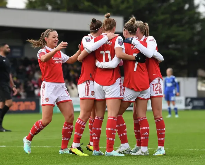 Framed Print : Arsenal Women's Triumph: Vivianne Miedema's Dramatic Goal vs. Everton FC in FA Women's Super League Framed Print : Arsenal Women's Triumph: Vivianne Miedema's Dramatic Goal vs. Everton FC in FA Women's Super League