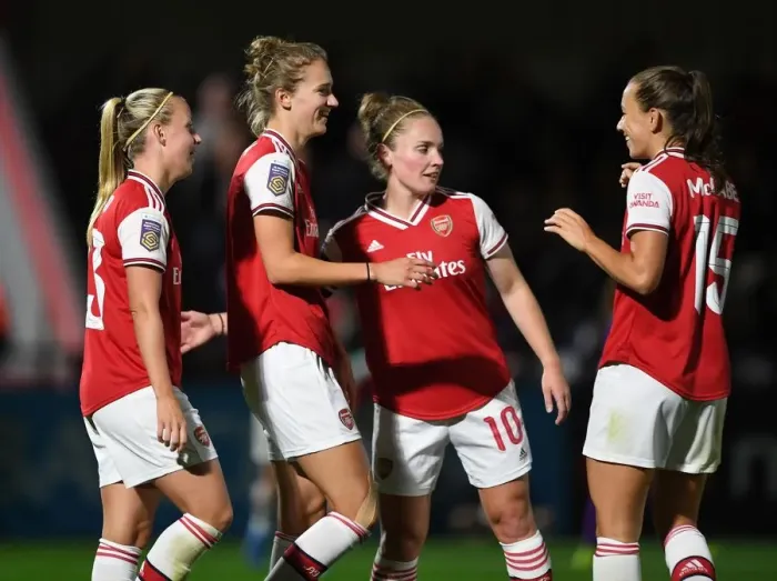 Framed Print : Arsenal Women's UEFA Champions League: Vivianne Miedema Scores Second Goal Against Fiorentina Framed Print : Arsenal Women's UEFA Champions League: Vivianne Miedema Scores Second Goal Against Fiorentina