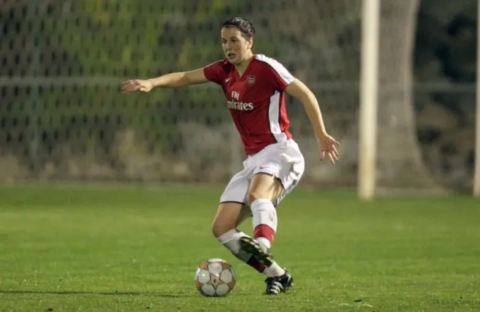 Framed Print : Arsenal Women's UEFA Cup Triumph: Niamh Fahey Shines in 7-2 Victory over FC Zurich