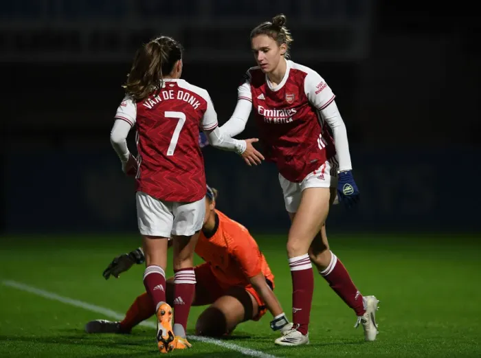 Framed Print : Arsenal Women's Victory: Vivianne Miedema Scores First Goal Against Tottenham Hotspur in FA Womens Continental League Cup Match Framed Print : Arsenal Women's Victory: Vivianne Miedema Scores First Goal Against Tottenham Hotspur in FA Womens Continental League Cup Match