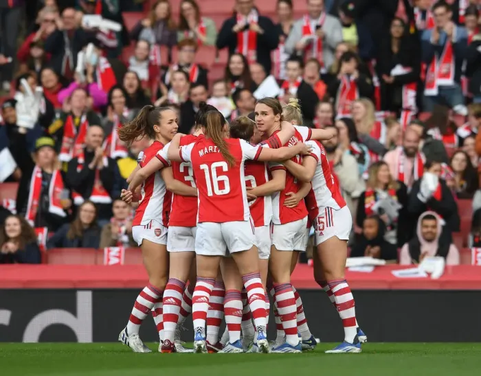 Framed Print : Arsenal Women's Victory: Beth Mead Scores First Goal Against Tottenham Hotspur in FA WSL Showdown