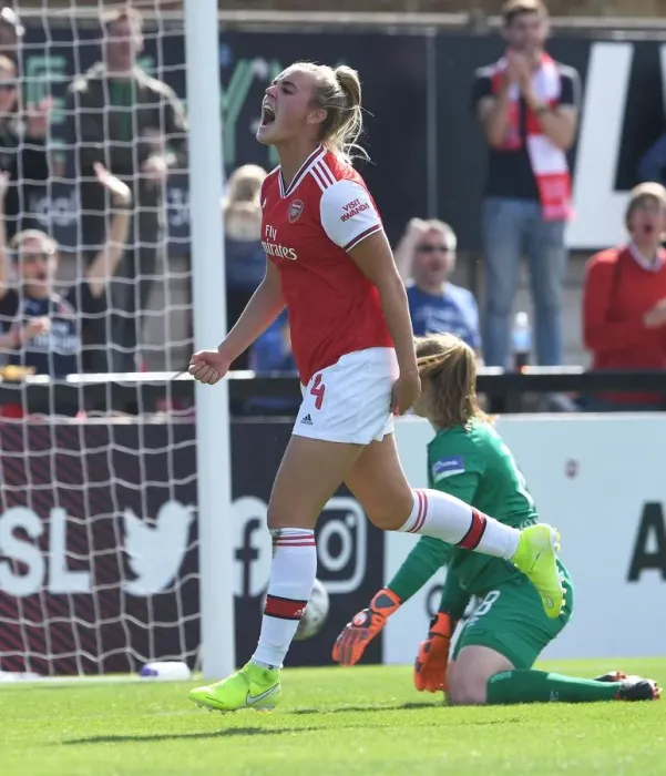 Framed Print : Arsenal Women's Victory: Jill Roord Scores Second Goal Against West Ham United (2019-20) Framed Print : Arsenal Women's Victory: Jill Roord Scores Second Goal Against West Ham United (2019-20)
