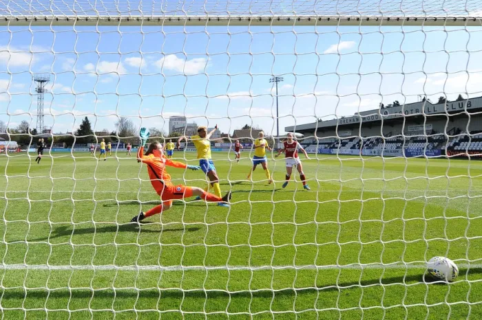 Framed Print : Arsenal Women's Victory: Jordan Nobbs Scores in Empty FA WSL Match Against Brighton Framed Print : Arsenal Women's Victory: Jordan Nobbs Scores in Empty FA WSL Match Against Brighton