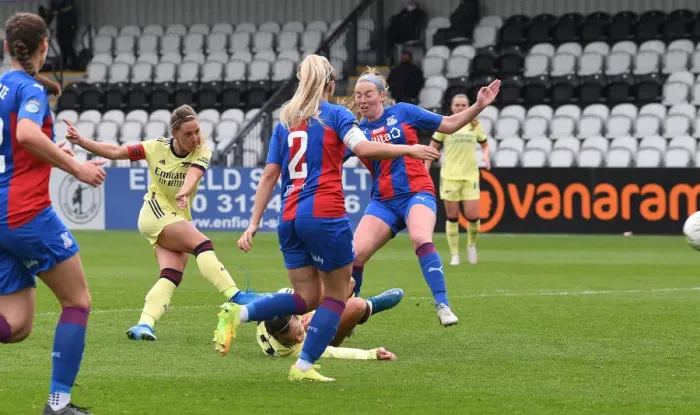 Framed Print : Arsenal Women's Victory: Jordan Nobbs Scores Fifth Goal in FA Cup 5th Round against Crystal Palace Women