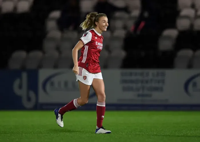 Framed Print : Arsenal Women's Victory in Penalty Shootout Against Tottenham Hotspur in FA Womens Continental League Cup