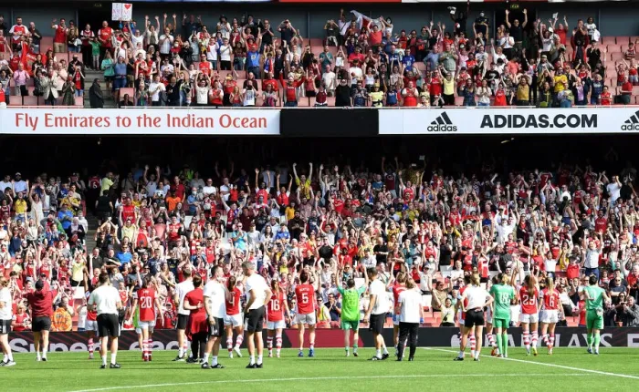 Framed Print : Arsenal Women's Victory: Triumphing Over Chelsea in the FA WSL Clash at Emirates Stadium