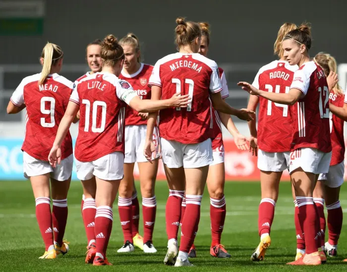 Framed Print : Arsenal Women's Victory: Vivianne Miedema Scores Second Goal Against Reading Women Framed Print : Arsenal Women's Victory: Vivianne Miedema Scores Second Goal Against Reading Women