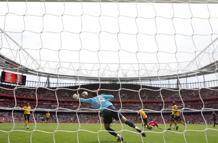 Framed Print : Arsenal's 1-0 FA Premier League Victory over West Bromwich Albion at Emirates Stadium (2008) Framed Print : Arsenal's 1-0 FA Premier League Victory over West Bromwich Albion at Emirates Stadium (2008)