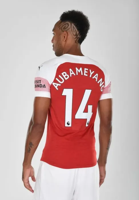 Framed Print : Arsenal's 2018 / 19 First Team: Pierre-Emerick Aubameyang