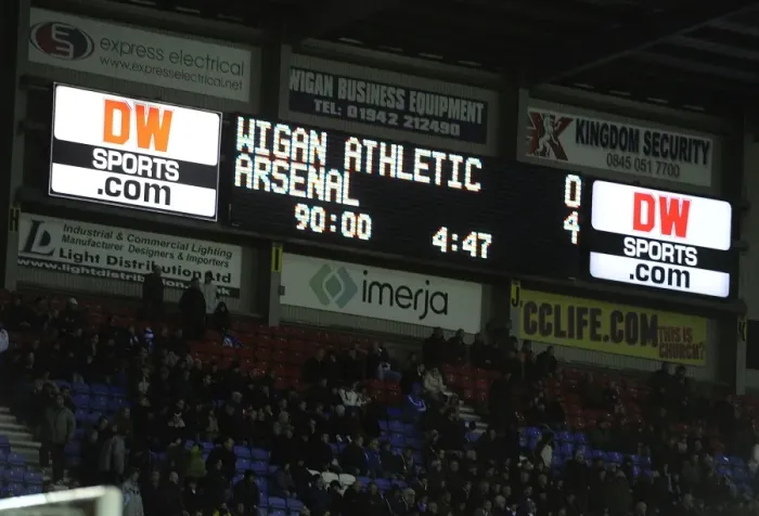 Framed Print : Arsenal's 4-0 Victory over Wigan Athletic in the Premier League (December 2011) Framed Print : Arsenal's 4-0 Victory over Wigan Athletic in the Premier League (December 2011)
