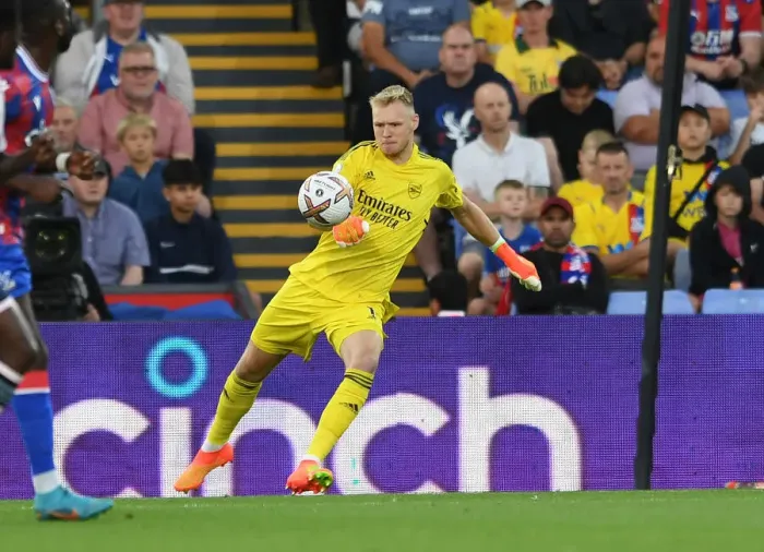 Framed Print : Arsenal's Aaron Ramsdale in Action against Crystal Palace - Premier League 2022-23 Framed Print : Arsenal's Aaron Ramsdale in Action against Crystal Palace - Premier League 2022-23