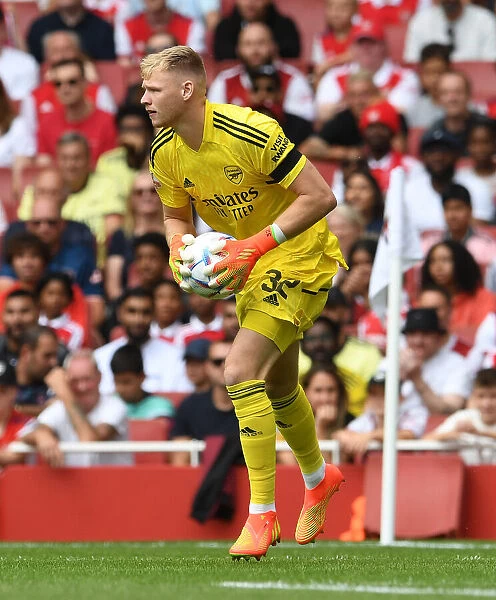 Arsenal's Aaron Ramsdale in Action at the Emirates Cup 2022