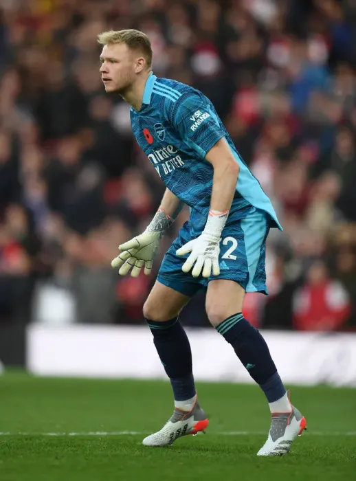 Framed Print : Arsenal's Aaron Ramsdale in Action: Premier League 2021-22 - Arsenal vs. Watford
