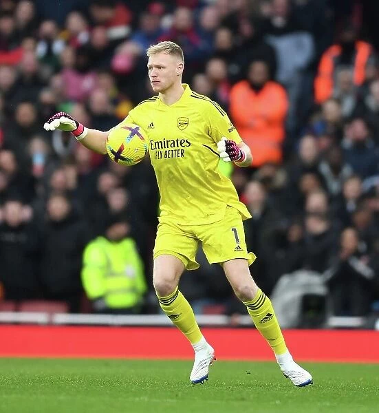 Arsenal's Aaron Ramsdale in Action during the Premier League Clash against AFC Bournemouth, 2022-23