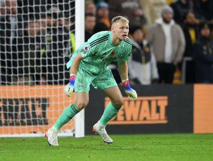 Framed Print : Arsenal's Aaron Ramsdale in Action against Wolverhampton Wanderers in the Premier League (2022-23) Framed Print : Arsenal's Aaron Ramsdale in Action against Wolverhampton Wanderers in the Premier League (2022-23)