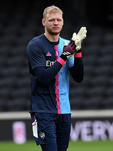 Arsenal's Aaron Ramsdale Before Fulham Clash in Premier League, London 2023