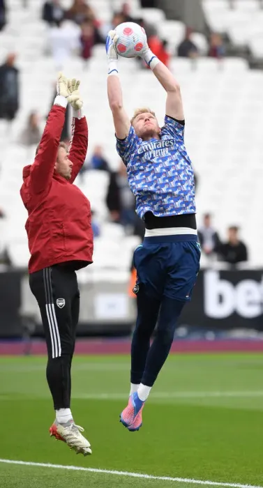 Framed Print : Arsenal's Aaron Ramsdale Gears Up for West Ham Clash in Premier League Showdown