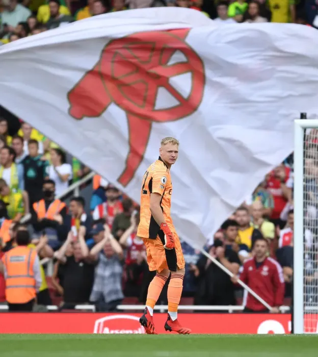 Framed Print : Arsenal's Aaron Ramsdale Makes Premier League Debut Against Norwich City at Emirates Stadium (2021-22) Framed Print : Arsenal's Aaron Ramsdale Makes Premier League Debut Against Norwich City at Emirates Stadium (2021-22)