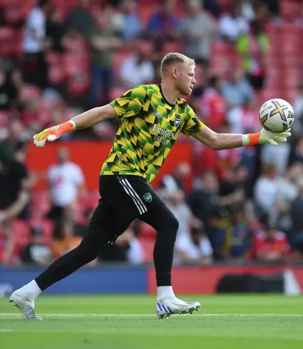 Framed Print : Arsenal's Aaron Ramsdale Prepares for Manchester United Showdown - Premier League 2022-23 Framed Print : Arsenal's Aaron Ramsdale Prepares for Manchester United Showdown - Premier League 2022-23